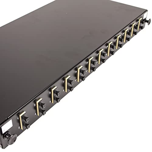 kenable Glasfaser Patchpanel 12 Port mit 12 x SC Duplex MM Module Adapter 24 Fasern von kenable