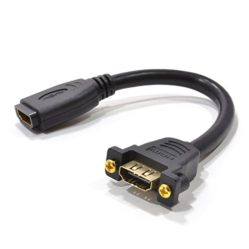 HDMI 1,4 Panel Montage Buchse Stummel Hoch Geschwindigkeit Mit Ethernet Vergoldeten 15 cm HDMI 1,4 Panel Montage Buchse Stummel Hoch Geschwindigkeit Mit Ethernet Vergoldeten 15 cm von kenable