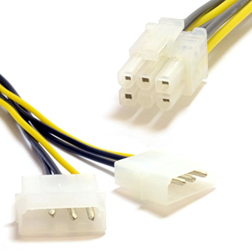 LP4 Molex Zum 6 Polig PCI Express PCIe Grafikkarte Karte Strom Kabel Anschlusskabel von kenable