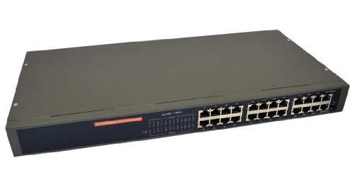 kenable Newlink 24 Port Gigabit Unmanaged Ethernet Netzwerk Rack Montage Umschalter [Cat6-24 Port] von kenable