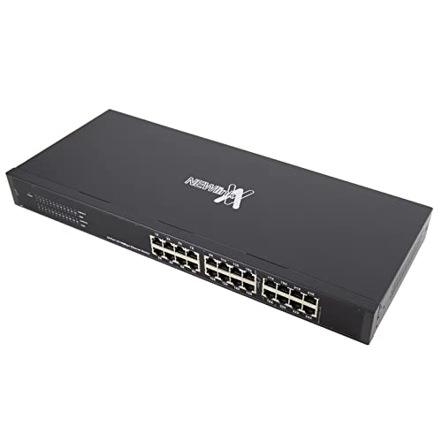 kenable Newlink 24 Port Rack Einbaufähig 19 inch Unmanaged schnell Ethernet Umschalter [Cat5e - 24 Port] von kenable