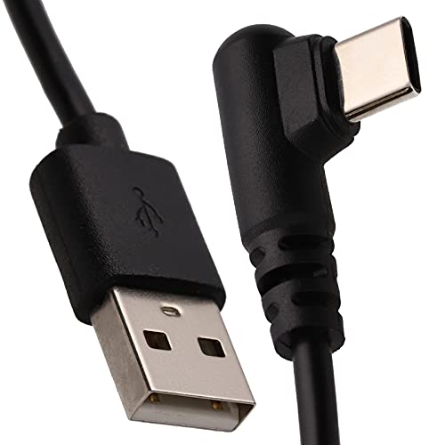 kenable Rechtwinkliges USB-C-Schnellladekabel für Handys / Gaming-Ladekabel, 22 AWG, 1 m [1 Meter] von kenable