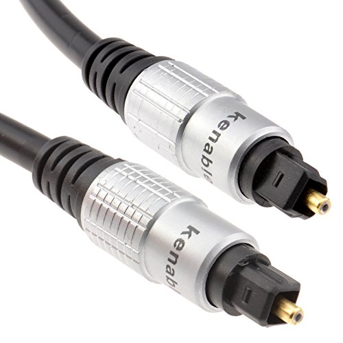 Reines Kupfer TOS link Toslinkkabel Optisches Digital Audio Kabel HQ 6 mm Anschlusskabel 4 m [4 Meter/4m] von kenable