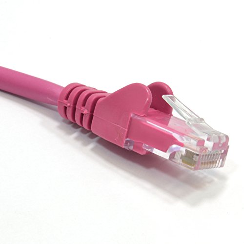 kenable Rosa Netzwerk Ethernet RJ45 Cat5E-CCA UTP Patchkabel 26AWG Kabel 25 cm 0,25 m [0,25m] von kenable