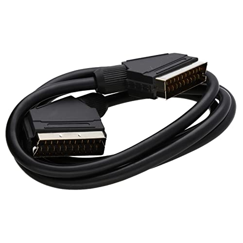 kenable Scart-Kabel, 21-polig, 1 m, Schwarz von kenable