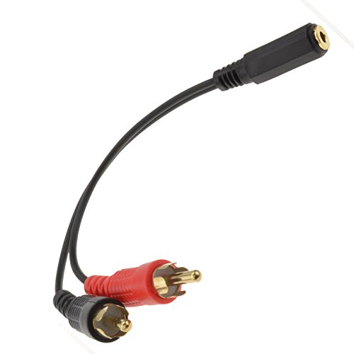 kenable Vergoldeten 3,5 mm Stereo Klinkenstecker Buchse Zum 2 Cinch Chinch Stecker Adapter Kabel kenable Vergoldeten 3,5 mm Stereo Klinkenstecker Buchse Zum 2 Cinch Chinch Stecker Adapter Kabel von kenable