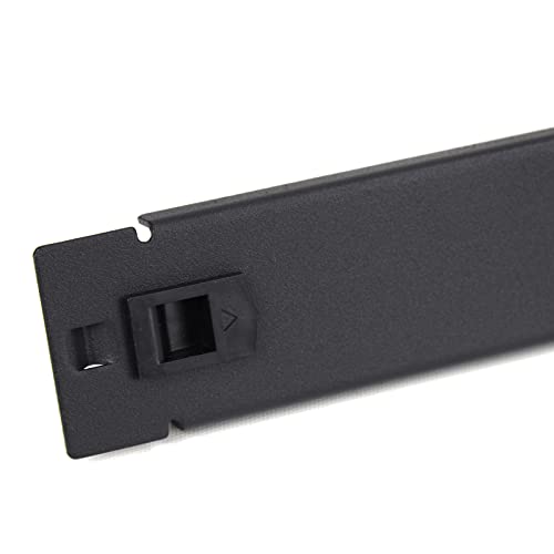 kenable Werkzeugloses Schnellpass-Abdeckplatte, solide, 1U, für Datenschrank, 48,3 cm, Schwarz von kenable