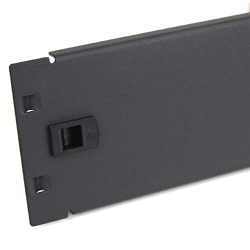 kenable Werkzeugloses Schnellpass-Abdeckplatte für 2U Comms Datenschrank, 48,3 cm, Schwarz von kenable