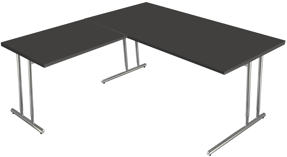 kerkmann Schreibtisch ARTLINE mit Anbau, (B)1.600 mm von kerkmann