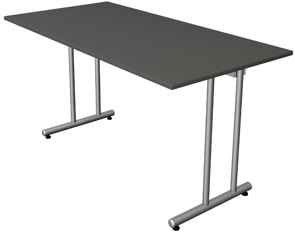 kerkmann Schreibtisch Smart Office, (B)1.400 mm, anthrazit von kerkmann