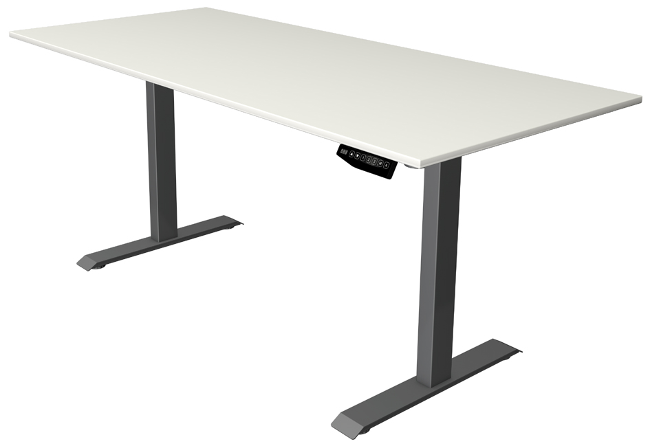 kerkmann Sitz-Steh-Schreibtisch Move 1, (B)1.800 mm, weiß von kerkmann