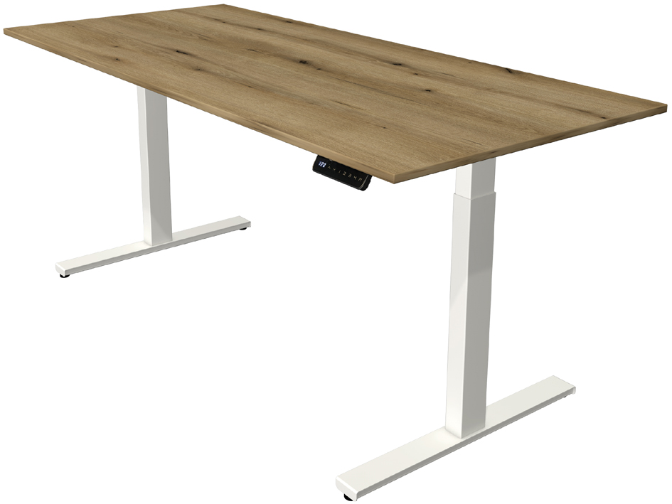 kerkmann Sitz-Steh-Schreibtisch Move 3, (B)1.800 mm, weiß von kerkmann