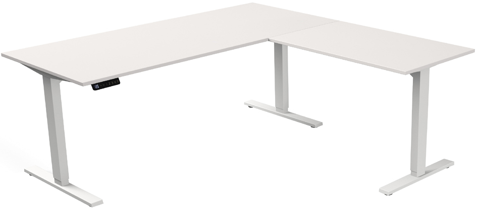 kerkmann Sitz-Steh-Schreibtisch Move 3 mit Anbau, graphit von kerkmann