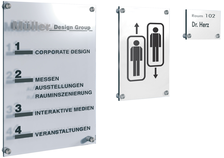 kerkmann Türschild Sign, DIN A3, Acrylglas, transparent von kerkmann