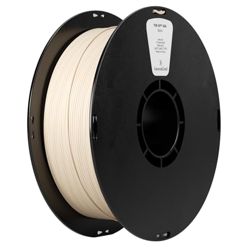 kexcelled ASA Filament 1,75 mm, 1 kg Spule (2,2 lbs) +/- 0,03 mm, 3D Drucker Filament, für die Druck von outdoor-funktionalen Teilen, Wetter- und Hitzebeständigkeit, UV-geschützt, Natürlich von kexcelled