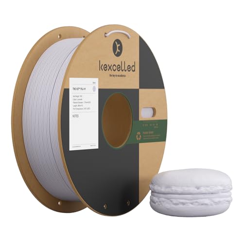 kexcelled Macaron Matte PLA Filament 1,75 mm, PLA Rolle, 3D Drucker Filament, Glanzfreie Farbe, 1 kg Pappspule (2,2 lbs) +/- 0,03 mm, Matte Oberfläche, Lavendel von kexcelled