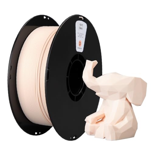 kexcelled PLA Filament 1,75 mm, Zähigkeit Erhöhen, 3D Druck Filament, Maßgenauigkeit +/- 0,03 mm, 1 kg Spule (2,2 lbs), Passend für die Meisten FDM-Drucker, Hautfarbe von kexcelled