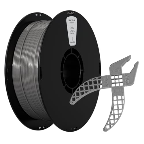 kexcelled TPU 64D Filament 1,75 mm, 1 kg Spule (2,2 lbs), Flexibles Weiches 3D Drucker Filament, Abnutzungswiderstand, Maßgenauigkeit +/- 0,05 mm, Dunkelgrau von kexcelled