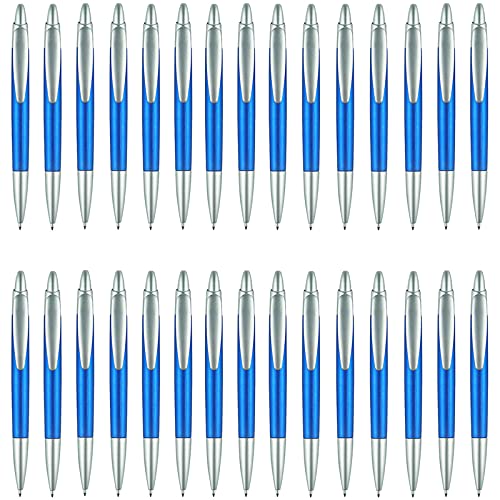 30 Stück Ergonomischer Kugelschreiber Druckkugelschreiber Kugelschreiber Set Kugelschreiber Personalisiert Kugelschreiber Kunststoff Kugelschreiber Blau für Einfaches Weiches Schreiben Tinte Blau von kgkorgke169