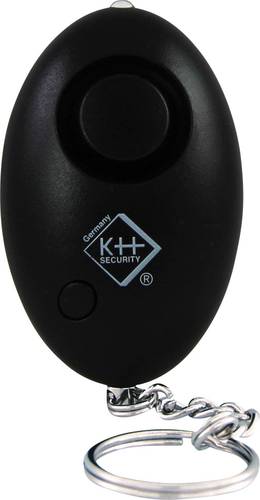 Kh-security Taschenalarm Schwarz mit LED 100103B von kh-security