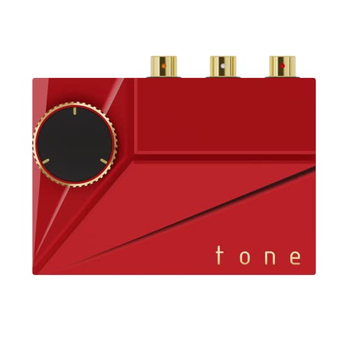 Khadas Tone2 Pro DAC kopfhörer verstärker,Ausgewogen tragbar Kopfhörerverstärker, HiFi-Amplifikations System mit USB-Eingang,3.5mm unsymmetrisch/4.4mm symmetrisch,RCA-Hardware MQA Decoder(rot) von khadas