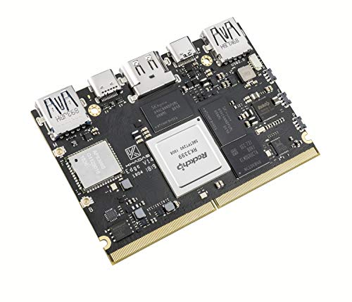 khadas Edge Max Rockchip RK3399 Single Board Computer, ARM MALI-T860MP4 GPU, 4K VP9 und 4K 10Bits H265/H264 Video-Decoder bis zu 60 fps, 8bit STM8S003 mit programmierbarem EEPROM (4+128GB) von khadas