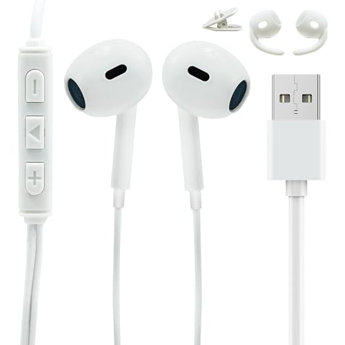 USB-Kopfhörer für PC, USB-Headset mit Mikrofon, Computer-Kopfhörer mit Mikrofon, leichtes PC-Headset, Geräuschunterdrückung, HiFi-Stereo, Gaming-Kopfhörer für Dell-Laptop, MacBook Pro, Bürocomputer von kiki fancy