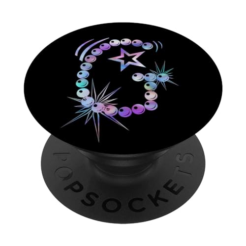 Buchstabe G Initiale Alphabet Monogramm Lila Party PopSockets mit austauschbarem PopGrip von kimiqueMonogram