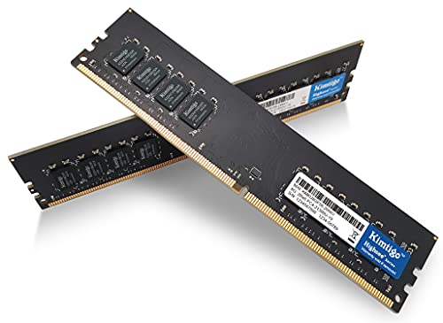 Kimtigo DDR4 16 GB (8 GB x 2) UDIMM 2666 MHz Desktop-Speicher-Kit PC4-21300 CL19 ungepuffertes Non-ECC PC-Computermodul RAM Upgrade 1,2 V 288 Pin von kimtigo