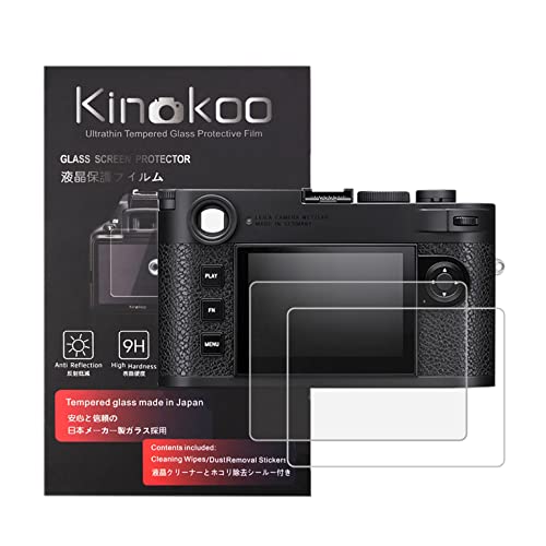 Leica M11 Displayschutzfolie, kinokoo 0,25 mm gehärtete Glasfolie mit 9H-Härte, hohe Transparenz, kompatibel für Leica M11 Digitalkamera, 2 Stück von kinokoo