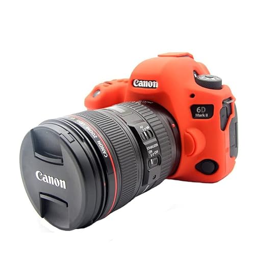 kinokoo Schutzhülle für Canon 6D2 EOS 6D Mark II Silikonhülle (rot) von kinokoo