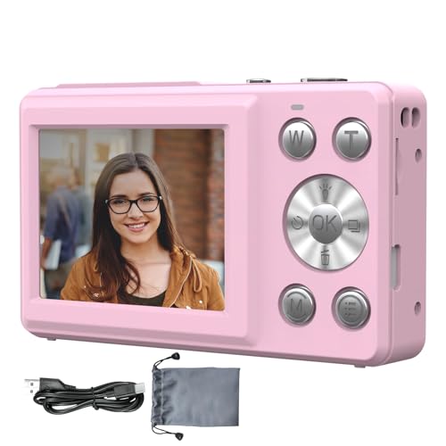 Kompakte Digitalkamera, HD 4K Kameras für Fotografie, Anti-Shake 18X Zoom Autofokus Camcorder 2,4 Zoll Großbildschirm, Kompakte Kleine Kamera für Mädchen Kompakte Digitalkamera, HD 4K Kameras für Fotografie, Anti-Shake 18X Zoom Autofokus Camcorder 2,4 Zoll Großbildschirm, Kompakte Kleine Kamera für Mädchen von kinrguiyuez