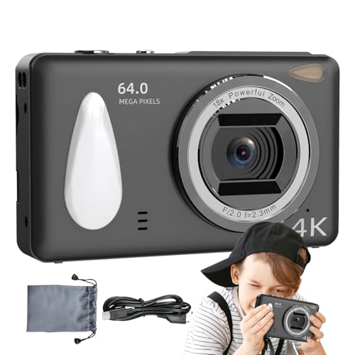 Kompakte Digitalkamera, HD 4K Kameras für Fotografie, Anti-Shake 18X Zoom Autofokus Camcorder 2,4 Zoll Großbildschirm, Kompakte Kleine Kamera für Mädchen Kompakte Digitalkamera, HD 4K Kameras für Fotografie, Anti-Shake 18X Zoom Autofokus Camcorder 2,4 Zoll Großbildschirm, Kompakte Kleine Kamera für Mädchen von kinrguiyuez