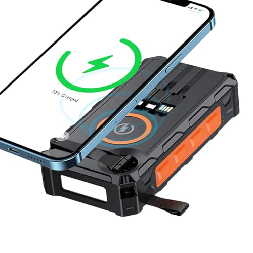Tragbare Ladegerät Solar Power Bank, handgesiedelte Batteriebankladegerät mit LED Light, 20000mAh hohe Kapazität Tragbares Ladegerät, eingebaute SOS-Alarmfunktion und für Frauen Männer Tragbare Ladegerät Solar Power Bank, handgesiedelte Batteriebankladegerät mit LED Light, 20000mAh hohe Kapazität Tragbares Ladegerät, eingebaute SOS-Alarmfunktion und für Frauen Männer von kinrguiyuez