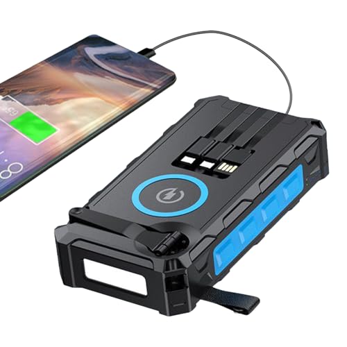 Tragbare Ladegerät Solar Power Bank, handgesiedelte Batteriebankladegerät mit LED Light, 20000mAh hohe Kapazität Tragbares Ladegerät, eingebaute SOS-Alarmfunktion und für Frauen Männer Tragbare Ladegerät Solar Power Bank, handgesiedelte Batteriebankladegerät mit LED Light, 20000mAh hohe Kapazität Tragbares Ladegerät, eingebaute SOS-Alarmfunktion und für Frauen Männer von kinrguiyuez
