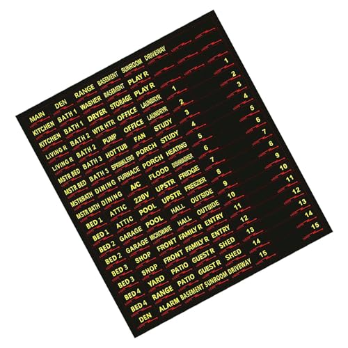 kinrguiyuez Etiketten für Schalttafel, Sicherungskasten-Etiketten, Schutzschalter-Aufkleber, bunte Elektriker-Markierungen für Schlafzimmer, Hof, Schuppen, Scheune, Keller, Auffahrt kinrguiyuez Etiketten für Schalttafel, Sicherungskasten-Etiketten, Schutzschalter-Aufkleber, bunte Elektriker-Markierungen für Schlafzimmer, Hof, Schuppen, Scheune, Keller, Auffahrt von kinrguiyuez