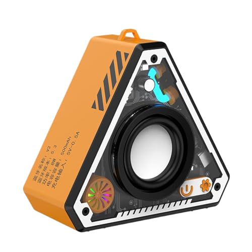 kinrguiyuez Outdoor-Lautsprecher, kabellose Desktop-Lautsprecher für PC, externer Desktop-Subwoofer, Bass-Audio-Verstärker, wiederaufladbar, für , Camping, Party von kinrguiyuez