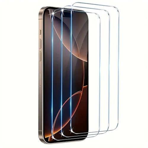 3 Stück Panzer Schutz Gehärtetem Glas Tempered Glass für iPhone 16 Pro Full Screen Schutzfolie Displayschutz Folie Anti Kratzen 9H Härte HD Displayschutzfolie 6,3 Zoll Ultra Klar Ultrabeständig von kiorziesk