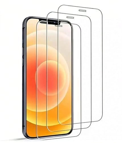 3 Stück Panzer Schutz Gehärtetem Tempered Glas für iPhone 12, iPhone 12 Pro Full Screen Schutzfolie Displayschutz Folie Anti Kratzen 9H Härte HD Displayschutzfolie 6,1 Zoll Ultra Klar Ultrabeständig von kiorziesk