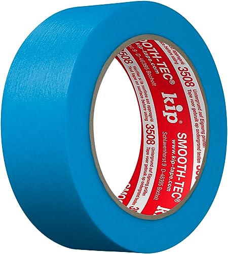 Kip 3508-35 Malerkrepp: 36mm x 50m - Präzise Kanten für Profis - Innen & Außen - Maler & Lackierer von kip