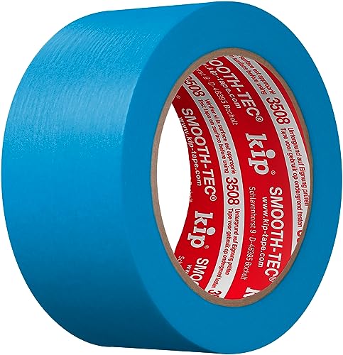 Kip 3508-47 Malerkrepp: 48mm x 50m - Präzise Kanten für Profis - Innen & Außen - Maler & Lackierer von kip