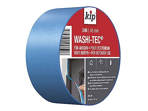 Kip Malerband für den Außenbereich, 48 mm x 50 m, für den Außenbereich, außen bemalen und dekorieren, UV-stabil, Blau von kip