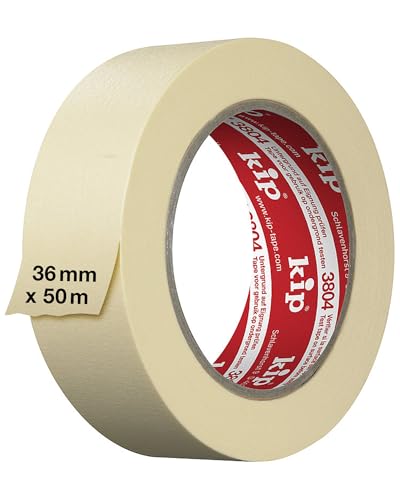 Kip Trade Maler-Kreppband, 36 mm x 50 m, zum Malen und Dekorieren, stark haftend von kip