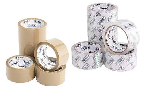 kippen 9004AT - Packung mit 12 Rollen Verpackungsklebeband 48 x 50 m von kippen