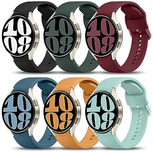 6 Stück Galaxy Watch 7/6/5/4 40mm 44mm Armband,Kompatibel mit Samsung Wacth 5 Pro 45mm / Galaxy Watch 6 Classic 43mm 47mm, Galaxy Watch 4 Classic 42mm / 46mm,Weich Silikon Sport Armbänder Verstellbar 6 Stück Galaxy Watch 7/6/5/4 40mm 44mm Armband,Kompatibel mit Samsung Wacth 5 Pro 45mm / Galaxy Watch 6 Classic 43mm 47mm, Galaxy Watch 4 Classic 42mm / 46mm,Weich Silikon Sport Armbänder Verstellbar von kitway-my