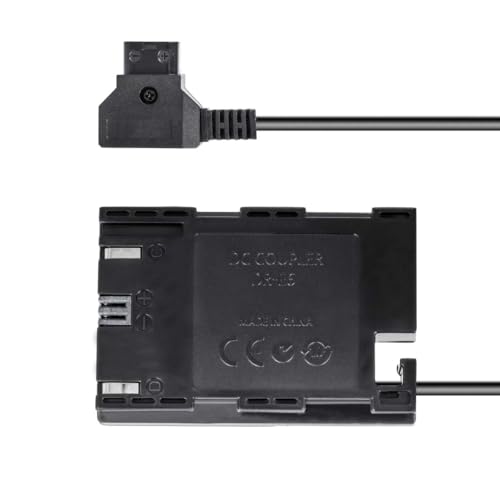 DC-Kuppler, Akkuadapter kompatibel mit Canon DR-E6 - ersetzt LP-E6 VP-LPE6 - mit Chip/voll dekodiert - D-TAP V-Mount Anschluss DC-Kuppler, Akkuadapter kompatibel mit Canon DR-E6 - ersetzt LP-E6 VP-LPE6 - mit Chip/voll dekodiert - D-TAP V-Mount Anschluss von kj-vertrieb