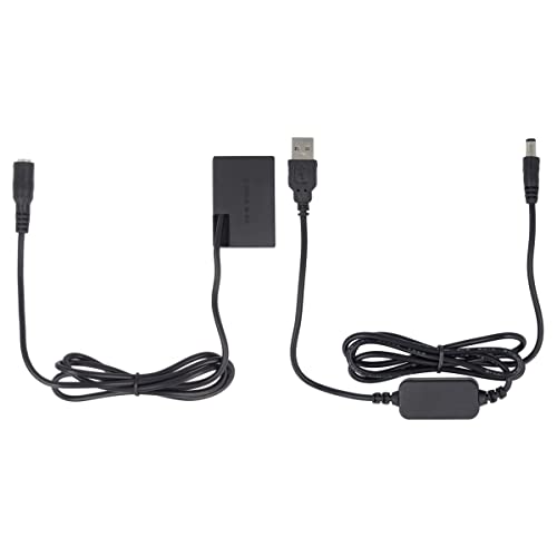 DC-Kuppler + USB Adapter Set - kompatibel mit Canon DR-E18 - LP-E17 von kj-vertrieb