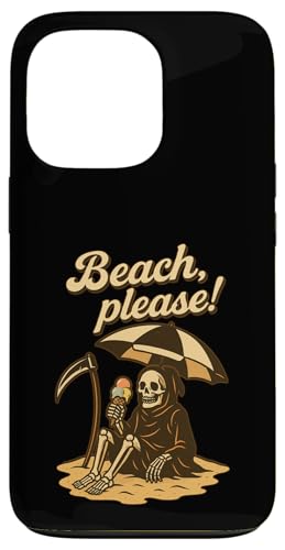 Beach, please! – Sensenmann im Urlaubsmodus Hülle für iPhone 13 Pro von klamottn