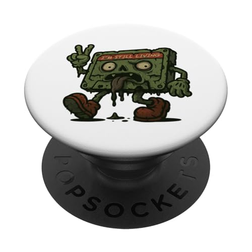 I’m Still Living Zombie-Kassette mit Kultfaktor PopSockets Klebender PopGrip von klamottn