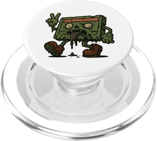 I’m Still Living Zombie-Kassette mit Kultfaktor PopSockets PopGrip für MagSafe von klamottn